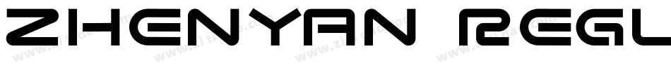 Zhenyan regular字体转换